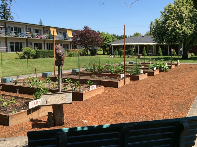 Parcelas de jardín para residentes - Willamette Lutheran Retirement Community
