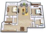 Bayview - Two Bedroom - Plan 21A