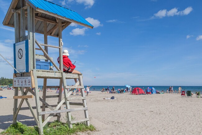 Victoria Beach gets filled with swimmers wanting to enjoy Lake Ontario.