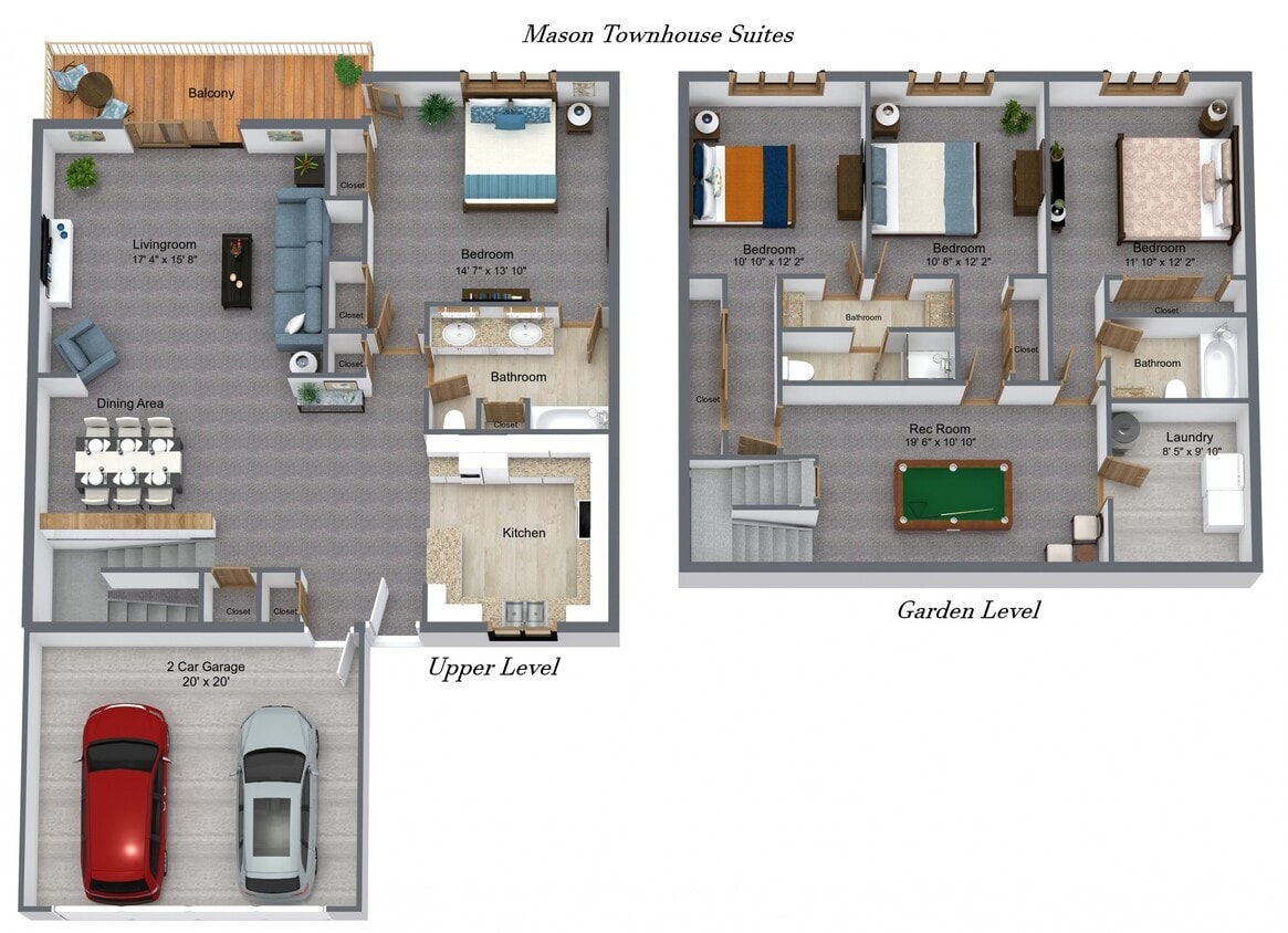 4 Bedroom Townhouse - Mason Townhouse Suites