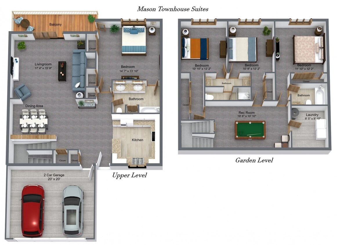 Casa adosada de 4 dormitorios - Mason Townhouse Suites