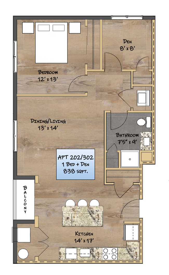 Foto del edificio - Luxury Living with Extra Space – 1 Bed + D...