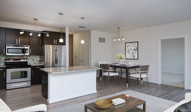 Open style floor plans with beautifully updated kitchens - Avery Row