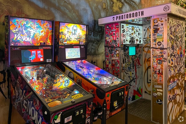 Try your luck at the pinball machines and print some photos at Brewdog Beer Museum.
