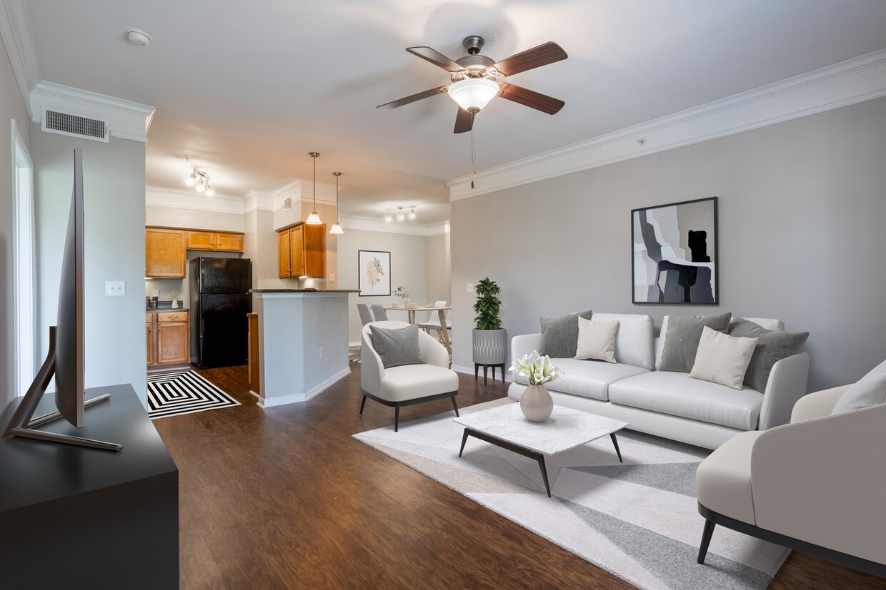 Open Living Room - Waterford Place at Riata Ranch Apartments