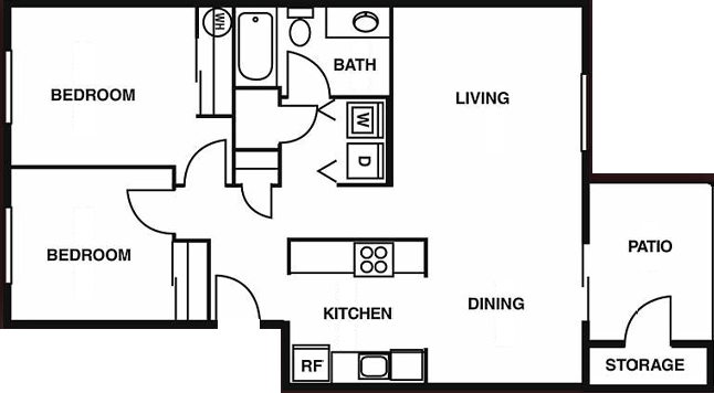 2HAB/1BA - Willow Springs