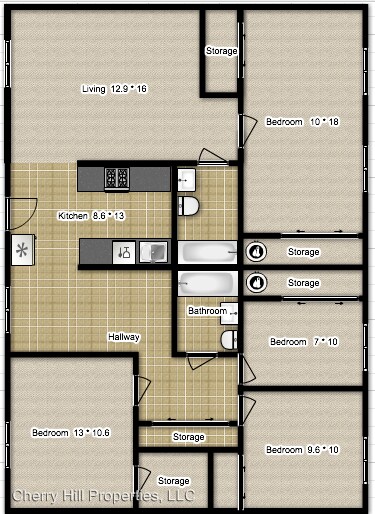Foto principal - 4 br, 2 bath Apartment - 2434 West 24th Terr.