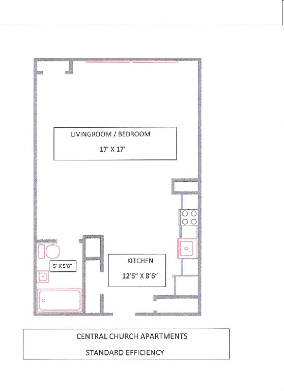 Estudio - Central Christian Church Apartments