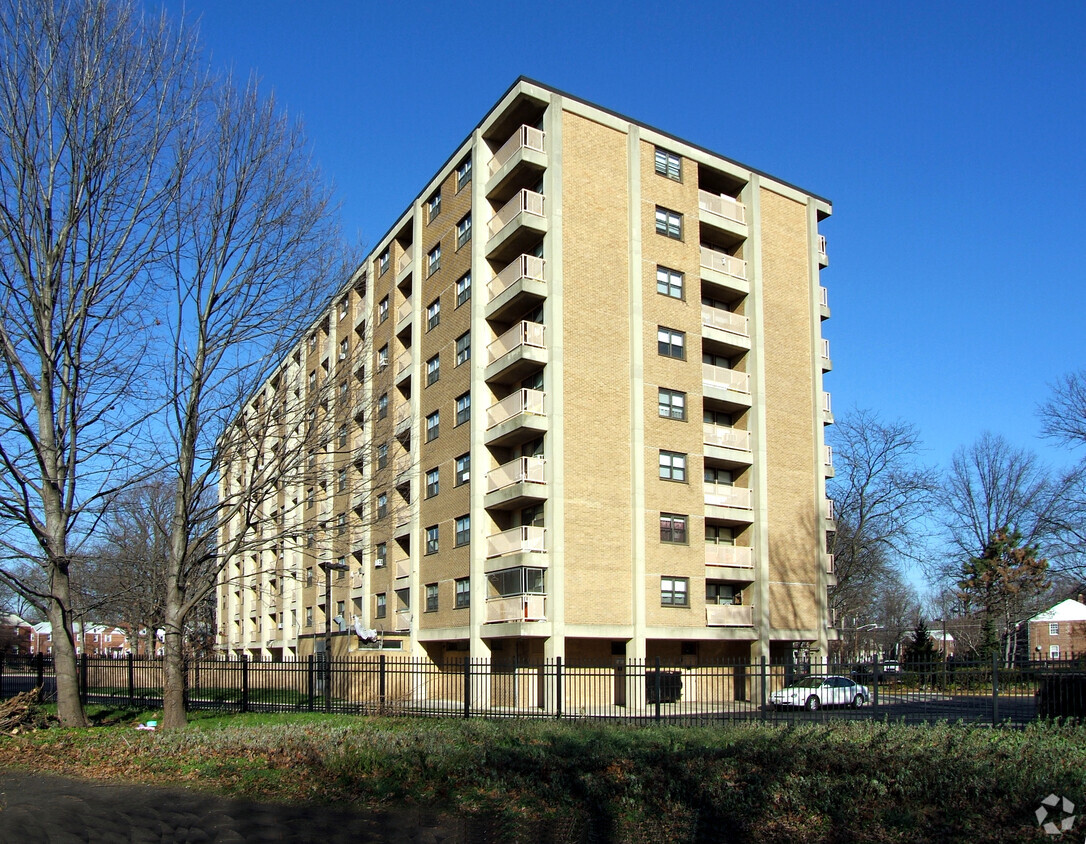 View from the southwest - Louis Josephson Apartments