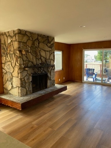 Wood burning fireplace - 507 N Helberta Ave