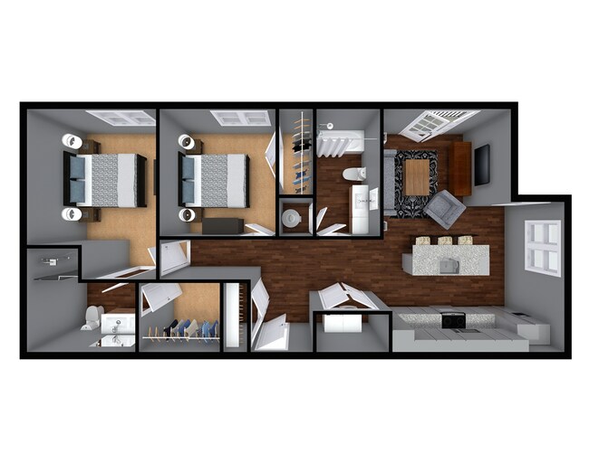 Floorplan - The Apartments at 1st on Main