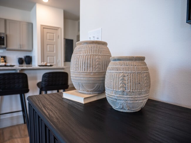 The Opal: 1BR, 1BA- Living Room - The Waters at Bluebonnet