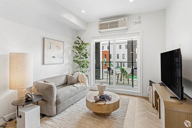 1BR, 1BA - Cedar - 634SF - Living Room - Edgeway Phase 2