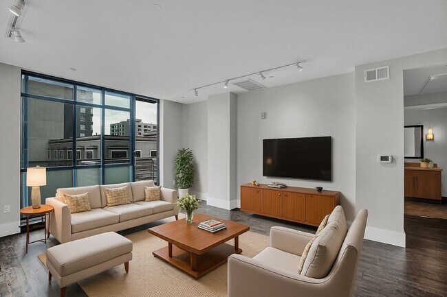 Foto del edificio - Tasteful and elegant 1br Civic Center apartment with parking, A/C and in-unit laundry!