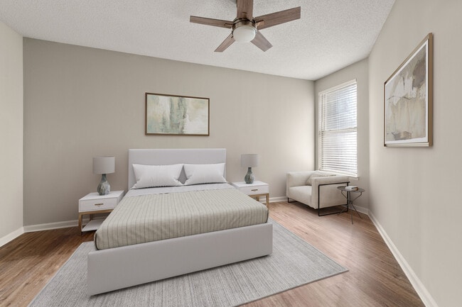 Retreat to a bedroom built for relaxation - Farrington Midtown