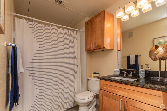 2BR, 2BA - 760SF Bathroom - The Edge