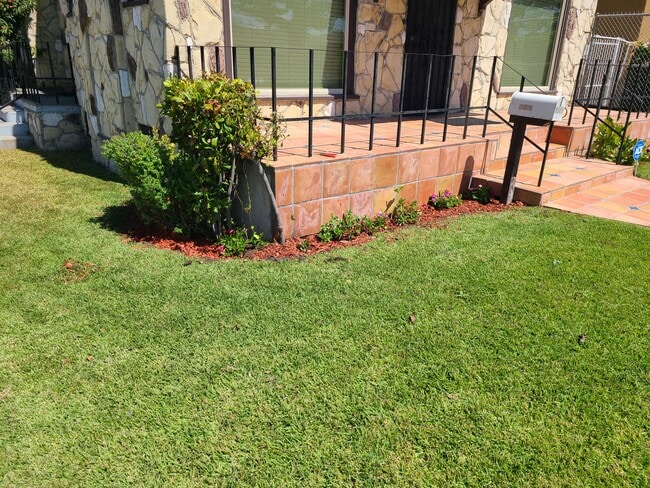 Front yard w/ Spanish tiles - 6002 5th Ave