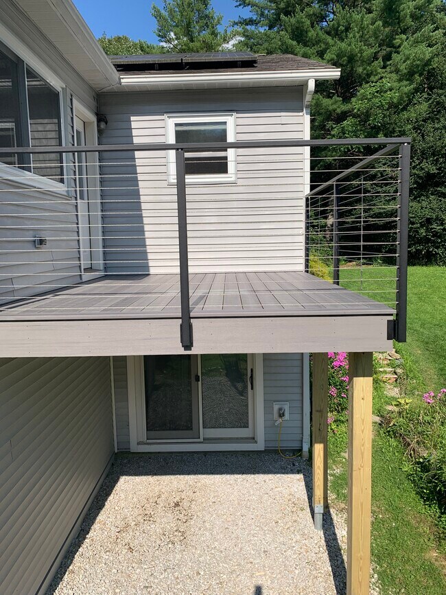 Shaded patio space - 1868 Old Creamery Rd