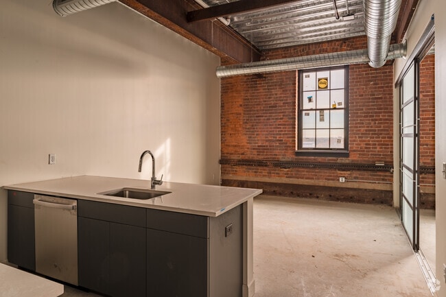 2BR, 1BA - 770SF - Living Area - The John Kam Malt House