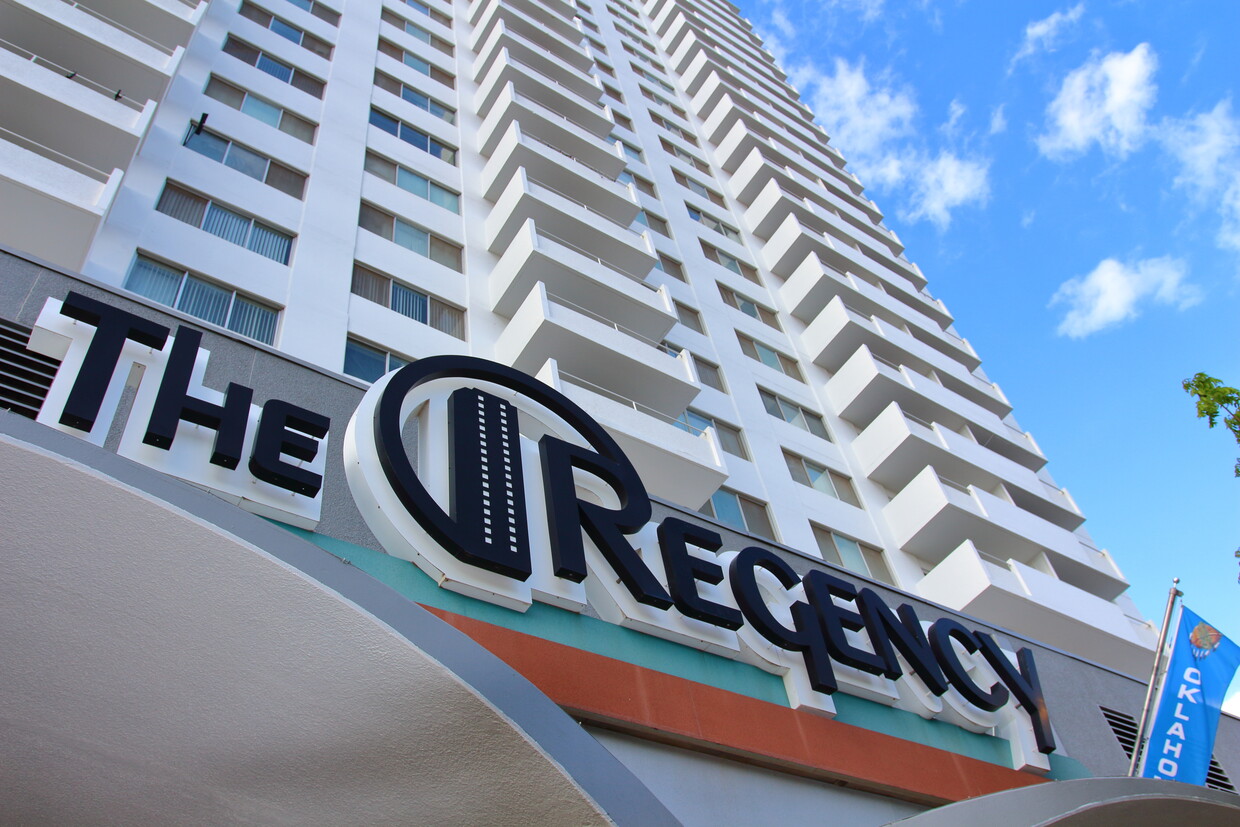 The Regency Front Sign - The Regency Apartments