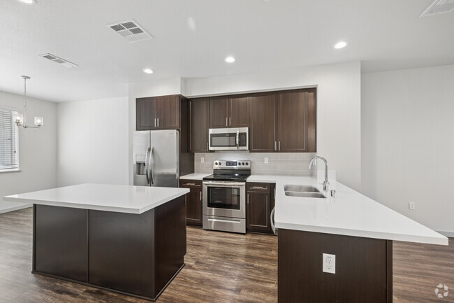 2 habitaciones, 2.5 baños, 1317 pies cuadrados - Cocina - Campus Oaks Apartments