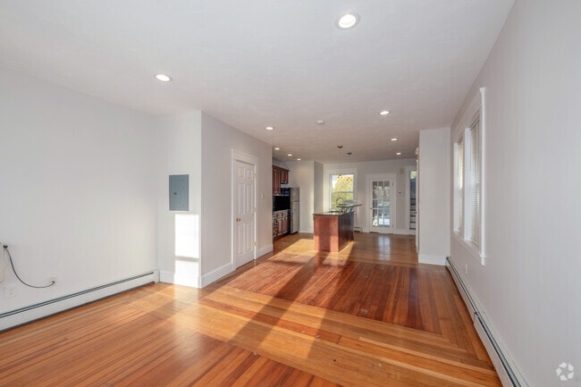 1BR, 1.5BA - 1,300SF - Living Room - 98 Knight St Apartments