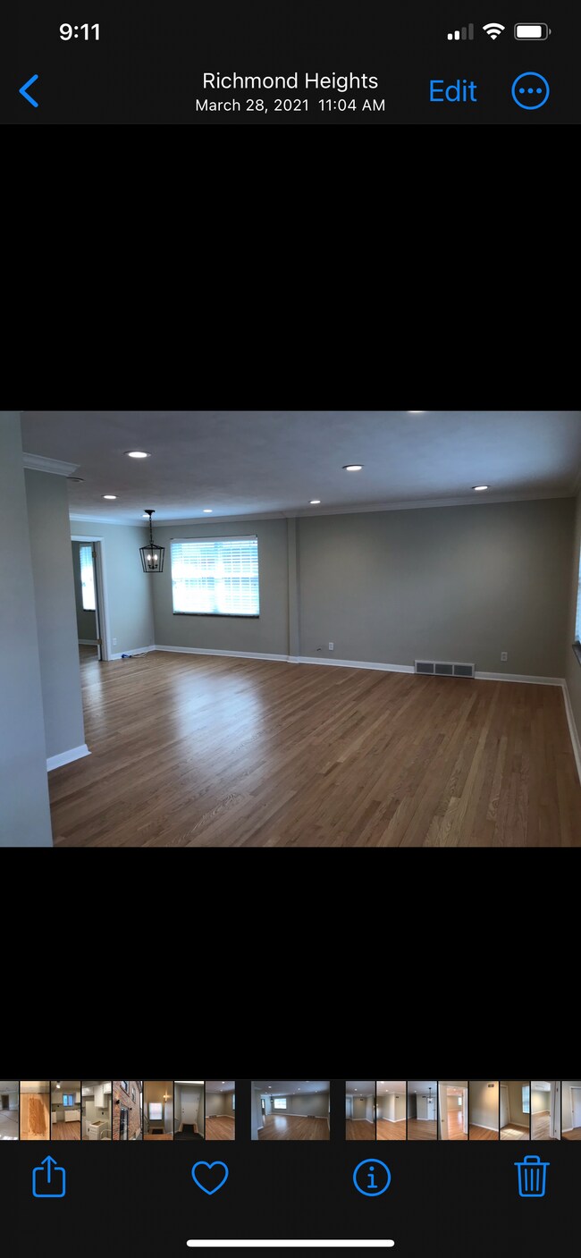 Stunning hardware floors with new can lighting and crown moulding. - 7713 Brookline Ter