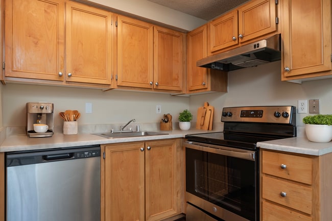 Staged Kitchen - Trellis on Orchard Apartments