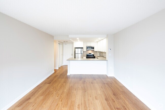 2 chambres, 1 salle de bain, variante A (concept ouvert) - Espace de vie - Prince William Apartments