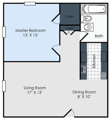 Floor Map - 412 Kellogg St