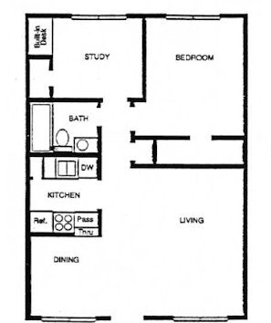 1HAB/1BA - Forest Park Village