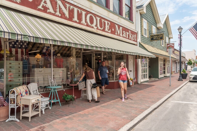 Residents visit an antique store in Downtown Georgetown.