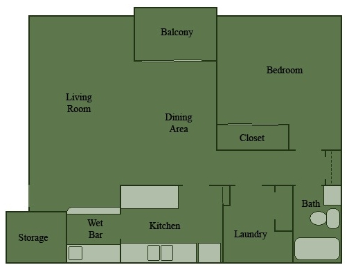 1BR/1BA - Carmel Creek Apartments