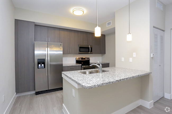 Vacant One bedroom kitchen - Shalimar at Davie