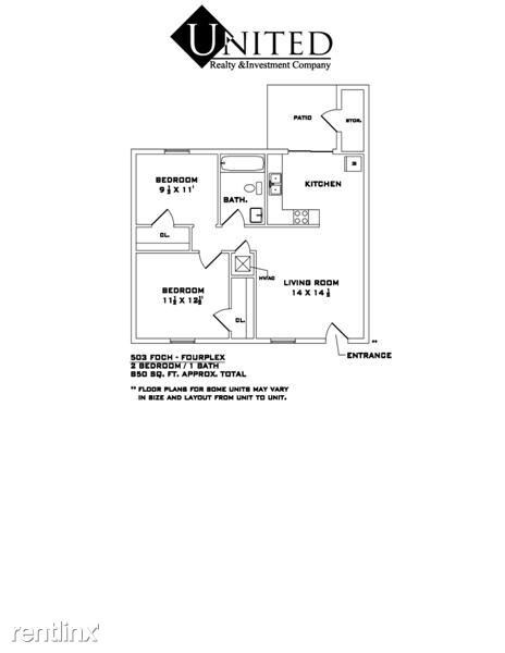 Building Photo - 2 br, 1 bath 4plex - 503 Foch St 3