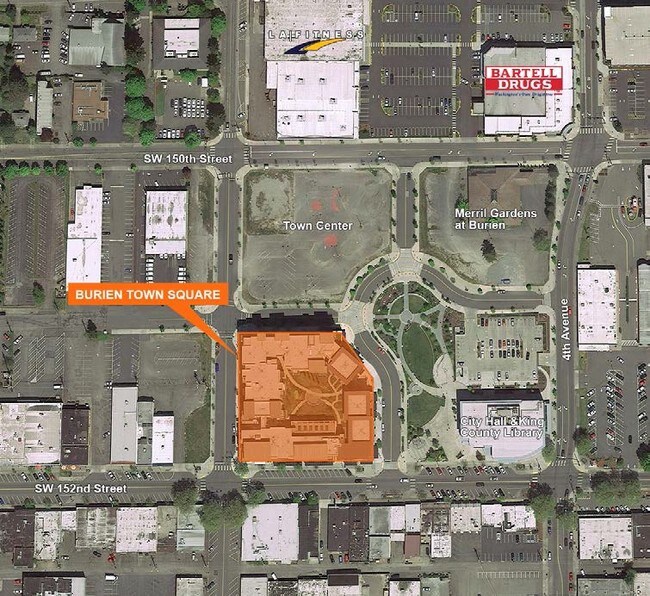 Aerial - Burien Town Square