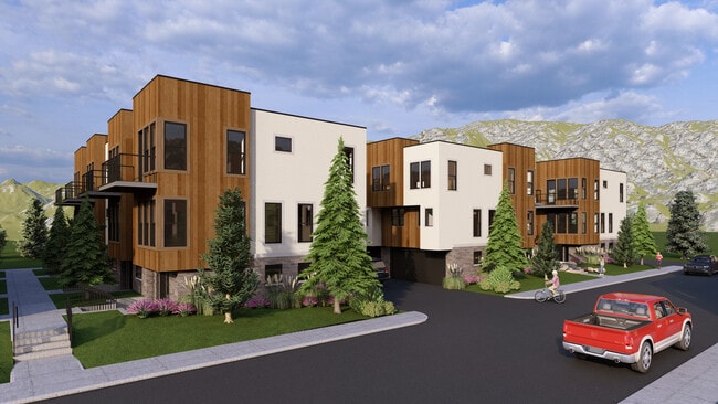 street side rendering - The Amber Townhomes 1