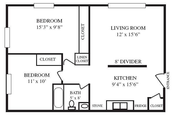 Camelot East Apartments – Premium Two Bedroom