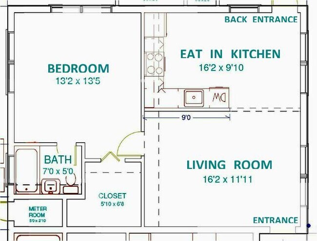 Plano de planta - 1225 SW 4th Ct