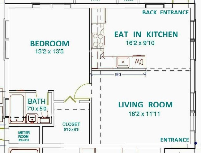 Floor plan - 1225 SW 4th Ct