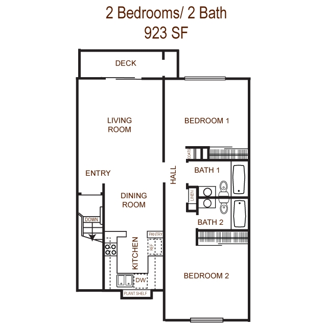 Floorplan - Olivewood Garden Apartments