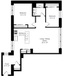 2 Bed 1 Bath S