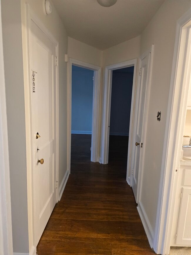 inside entrance door; linen closet - 160 Morton Ave