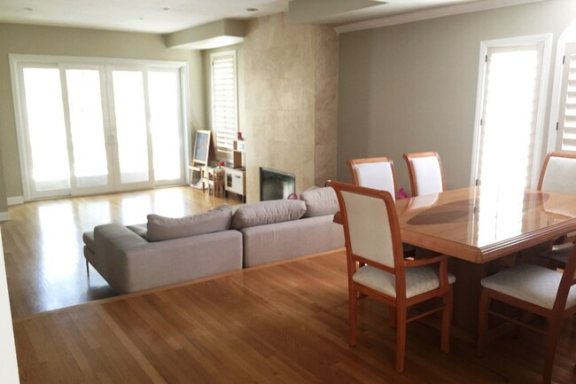 Elegant Living Room and Dining with Fireplace - 1837 Parnell Ave