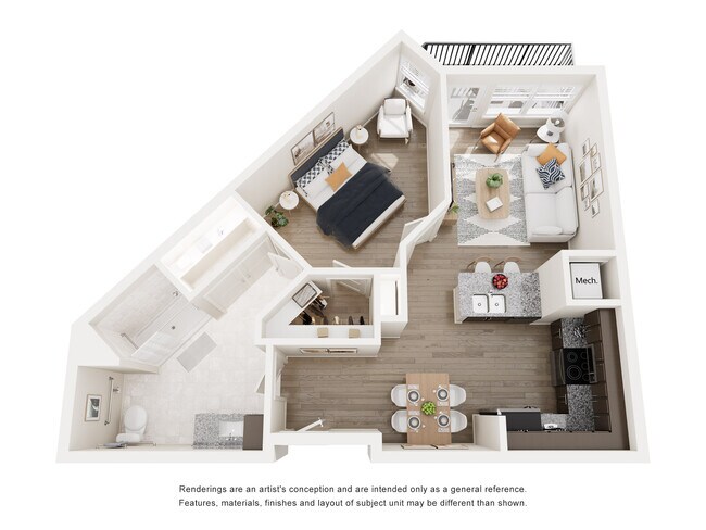 Plano de planta A1 - The Link at Decatur East