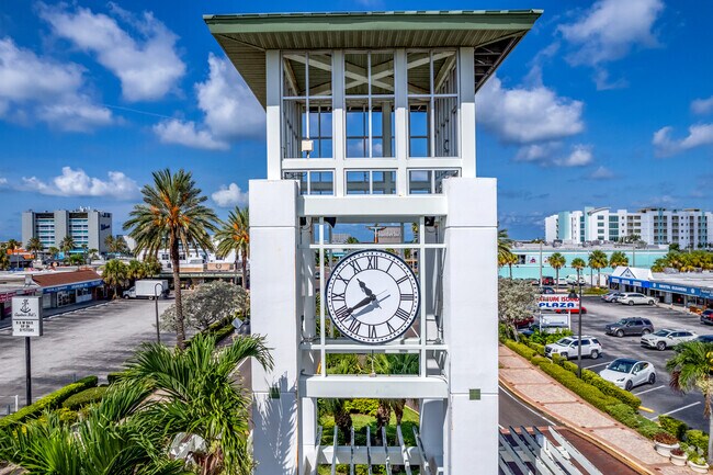The Treasure Island clock tower hosts the annual Rock Around the Clock event.