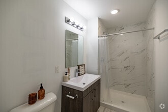 2BR, 2BA - 1,176SF - Model D - Secondary Bathroom - Modern Towers Apartments