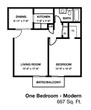 One Bedroom Modern