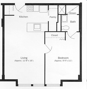 1BR/1BA - Cleveland Hi-Rise