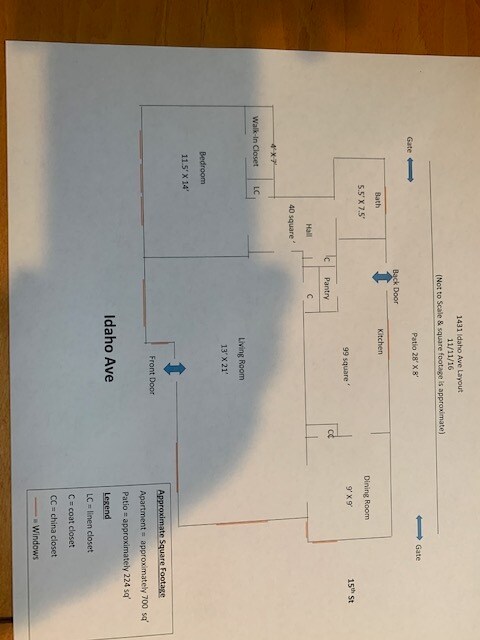 Layout - 1431 Idaho Ave